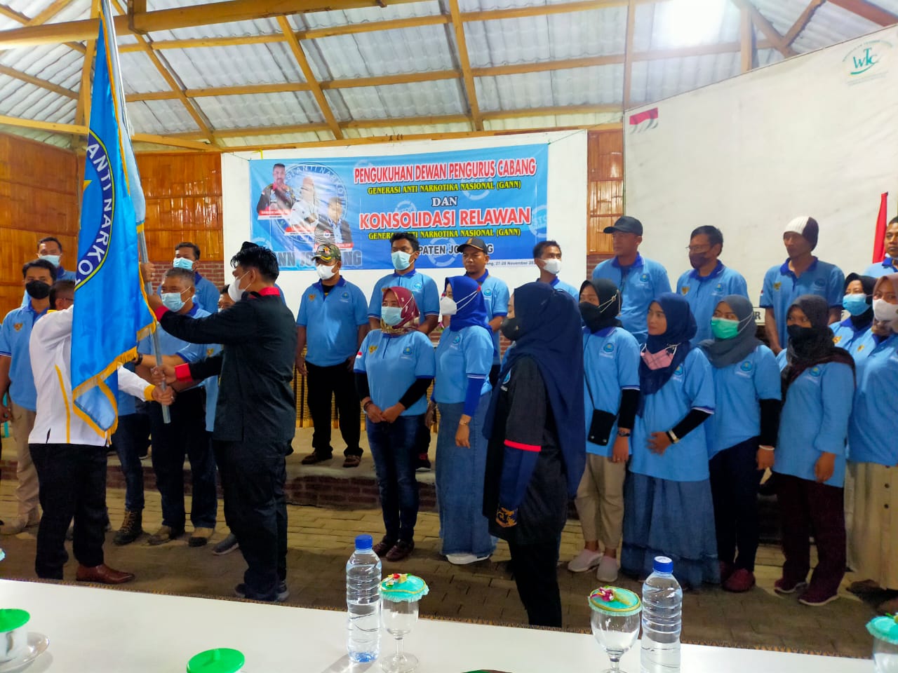 Rochmad Abidin Ketua GANN Jombang, Rochmad Abidin, STP saat terima penyerahan bendera GANN dari Ketua GANN  Pusat